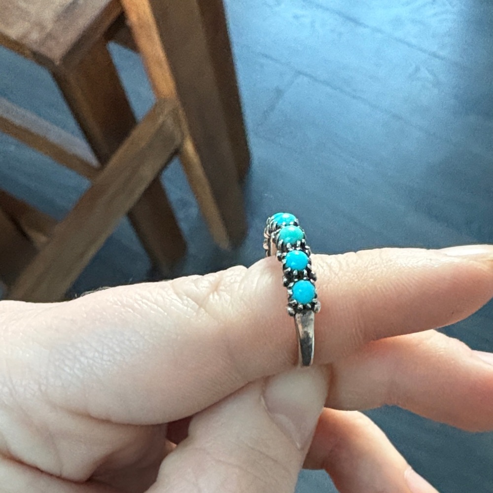 Silver and Turquoise Ring